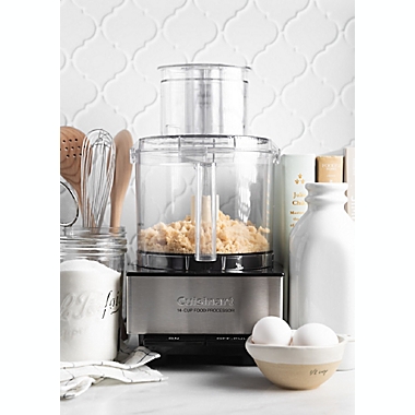 Cuisinart&reg; 14-Cup Custom Food Processor in Brushed Chrome. View a larger version of this product image.