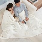 Alternate image 1 for UGG&reg; Avery Throw Blanket For Two in Snow
