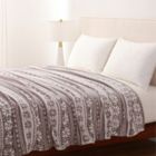 Alternate image 1 for Winter Wonderland Holiday Fairisle King Throw Blanket in Grey