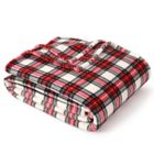 Alternate image 0 for Winter Wonderland Holiday Plaid Plush Full/Queen Throw Blanket in Red