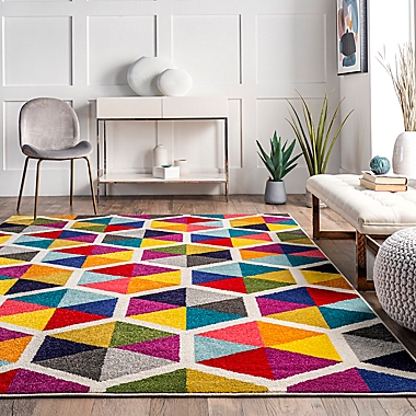 nuLOOM Maris Triangles 10&#39; x 14&#39; Multicolor Area Rug. View a larger version of this product image.