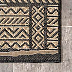 Alternate image 4 for nuLOOM Abbey Tribal Striped Indoor/Outdoor 4&#39; x 6&#39; Area Rug in Charcoal