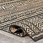Alternate image 6 for nuLOOM Abbey Tribal Striped Indoor/Outdoor 4&#39; x 6&#39; Area Rug in Charcoal