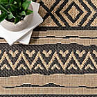 Alternate image 7 for nuLOOM Abbey Tribal Striped Indoor/Outdoor 4&#39; x 6&#39; Area Rug in Charcoal