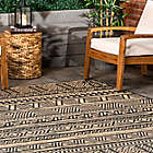 Alternate image 3 for nuLOOM Abbey Tribal Striped Indoor/Outdoor 4&#39; x 6&#39; Area Rug in Charcoal