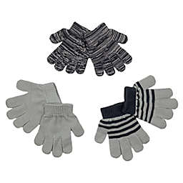 NYGB Size 2T-4T 3-Pack Winter Gloves in Cloud