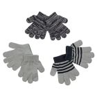 Alternate image 0 for NYGB Size 2T-4T 3-Pack Winter Gloves in Cloud