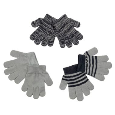 NYGB Size 2T-4T 3-Pack Winter Gloves in Cloud. View a larger version of this product image.