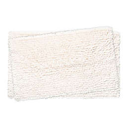 Laura Ashley® Butter Chenille Bath Rugs (Set of 2)