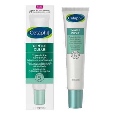 Cetaphil&reg; 1 fl. oz. Gentle Clear Triple-Action Acne Treatment Serum. View a larger version of this product image.