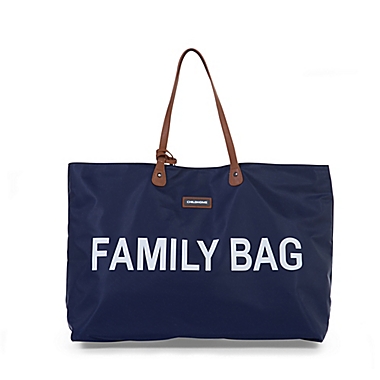 Childhome Canvas &quot;Family Bag&quot; Diaper Bag in Navy. View a larger version of this product image.