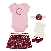 Baby Starters&reg; 4-Piece Floral Tutu Set in Red/Pink