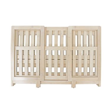 Squared Away&trade; 3-Tier Foldable Shoe Rack in White Wash. View a larger version of this product image.