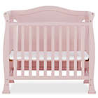 Alternate image 1 for Dream On Me Naples Full Panel 4-in-1 Convertible Mini Crib in Pink Blush