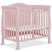 Dream On Me Naples Full Panel 4-in-1 Convertible Mini Crib in Pink Blush