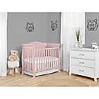 Alternate image 4 for Dream On Me Naples Full Panel 4-in-1 Convertible Mini Crib in Pink Blush