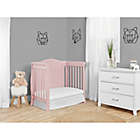 Alternate image 6 for Dream On Me Naples Full Panel 4-in-1 Convertible Mini Crib in Pink Blush