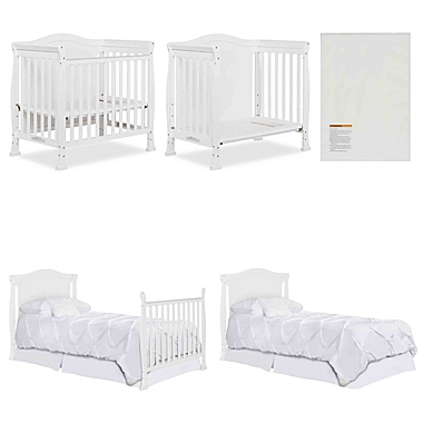 Dream On Me Naples Full Panel 4-in-1 Convertible Mini Crib. View a larger version of this product image.