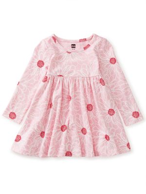 Tea Collection Size 3-6M Daisy Print Twirl Dress in Pink