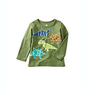 Tea Collection Dino Friends Graphic Long Sleeve Tee in Green