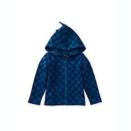 Tea Collection Spike Out Baby Hoodie in Blue