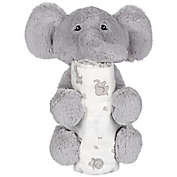 My Tiny Moments&reg; Elephant 2-Piece Swaddle Blanket and Plush Animal Toy Gift Set in Grey