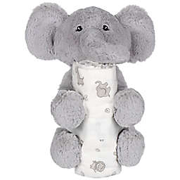 My Tiny Moments® Elephant 2-Piece Swaddle Blanket and Plush Animal Toy Gift Set in Grey
