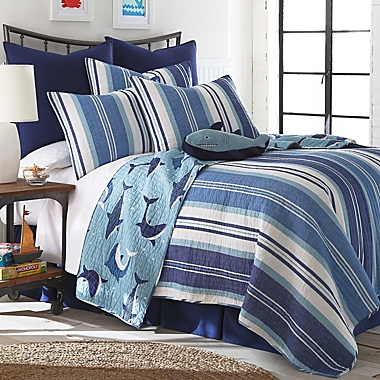 Levtex Home Torri Reversible Quilt Set in Blue. View a larger version of this product image.