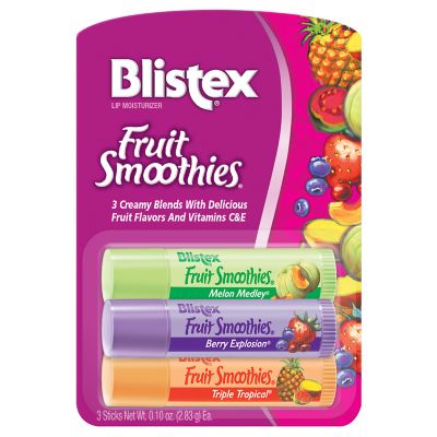 Blistex Fruit Smoothies Lip Balm .30 oz. 3-Pack SPF 15