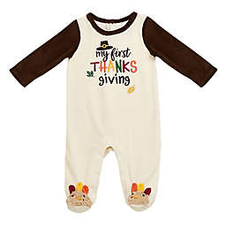 Baby Starters® "My First Thanksgiving" Footie Pajama in Ivory
