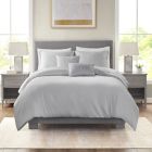 Alternate image 0 for Beautyrest&reg; Jasper 5-Piece Crinkle Velvet Full/Queen Comforter Set in Grey