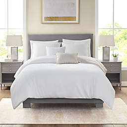 Beautyrest® Jasper 5-Piece Crinkle Velvet Full/Queen Comforter Set in Ivory
