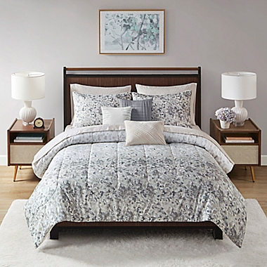 Beautyrest&reg; Vail 10-Piece Watercolor Ombre King Comforter Set in Neutral. View a larger version of this product image.