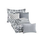 Alternate image 1 for Beautyrest&reg; Nora 10-Piece Queen Comforter Set in Grey