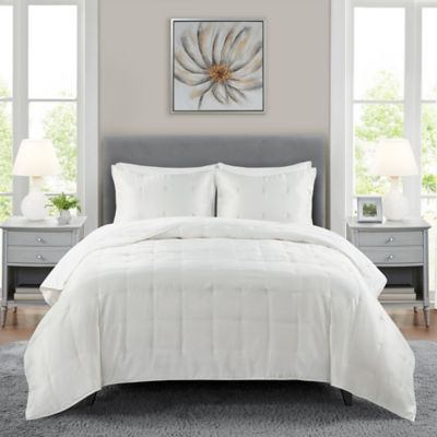 Beautyrest&reg; Ames 3-Piece Charmeuse Full/Queen Coverlet Set in Ivory