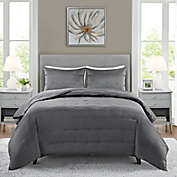 Beautyrest&reg; Ames 3-Piece Charmeuse King/California King Coverlet Set in Grey