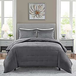 Beautyrest® Ames 3-Piece Charmeuse King/California King Coverlet Set in Grey