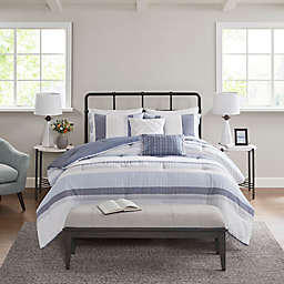 Madison Park® Allegany 5-Piece Full/Queen Comforter Set in Blue