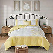 Madison Park&reg; Pippa 4-Piece Full/Queen Coverlet Set in Yellow