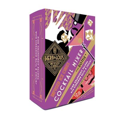 Herb &amp; Lou&#39;s The Dottie Pink Grapefruit Paloma Infused 12-Cube Cocktail Mixer