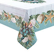 Laural Home&reg; Christmas by the Sea Tablecloth in Beige/Green