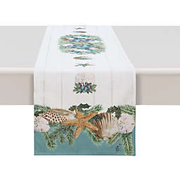 Laural Home® Christmas by the Sea Table Runner in Beige/Green