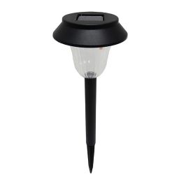 Simply Essential™ Individual Outdoor LED Solar Pathway Stake Light in Black