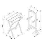 Alternate image 2 for Compass 5-Piece Tray Table Set in Light Grey