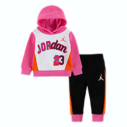 Jordan® Size 12M 2-Piece Hoodie Top and Jogger Pant Set in Black