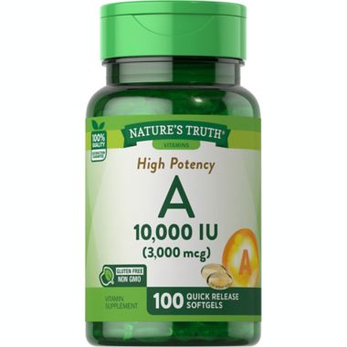 Nature's Truth&reg; 100-Count Vitamin A Quick Release Softgel Capsules. View a larger version of this product image.