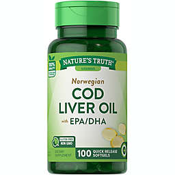 Nature's Truth® 100-Count Norweigan Cod Liver Oil Quick Release Softgels
