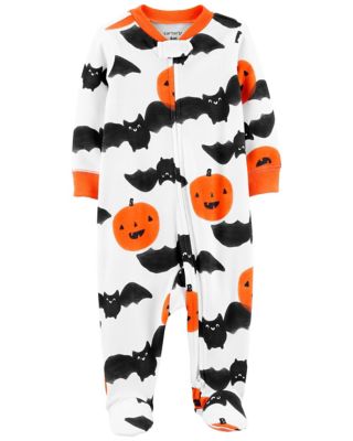carter&#39;s&reg; Halloween 2-Way Zip Sleep &amp; Play Footie Pajama in Orange
