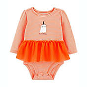 carter&#39;s&reg; Halloween Long Sleeve Tutu Bodysuit in Orange