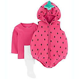 carter's® Size 3-6M 3-Piece Strawberry Halloween Costume in Pink